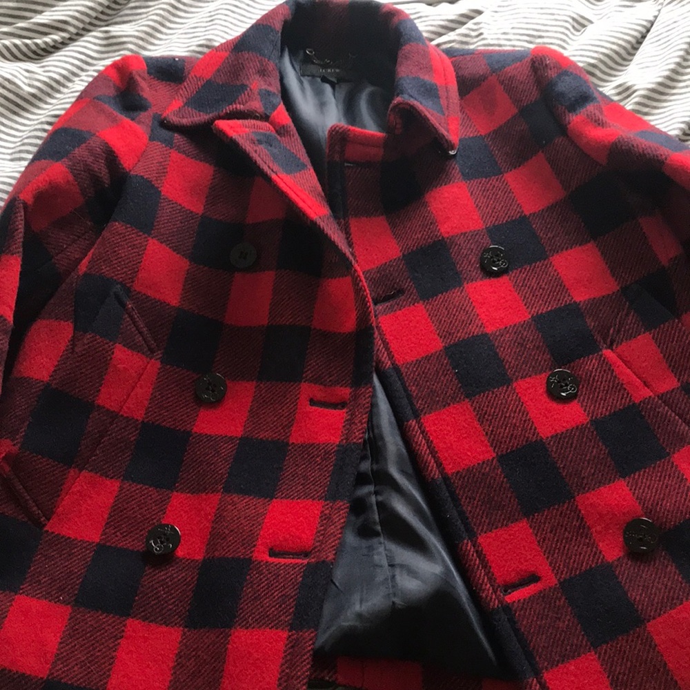 Accepting offers! J. Crew plaid coat - Picture 2 of 6